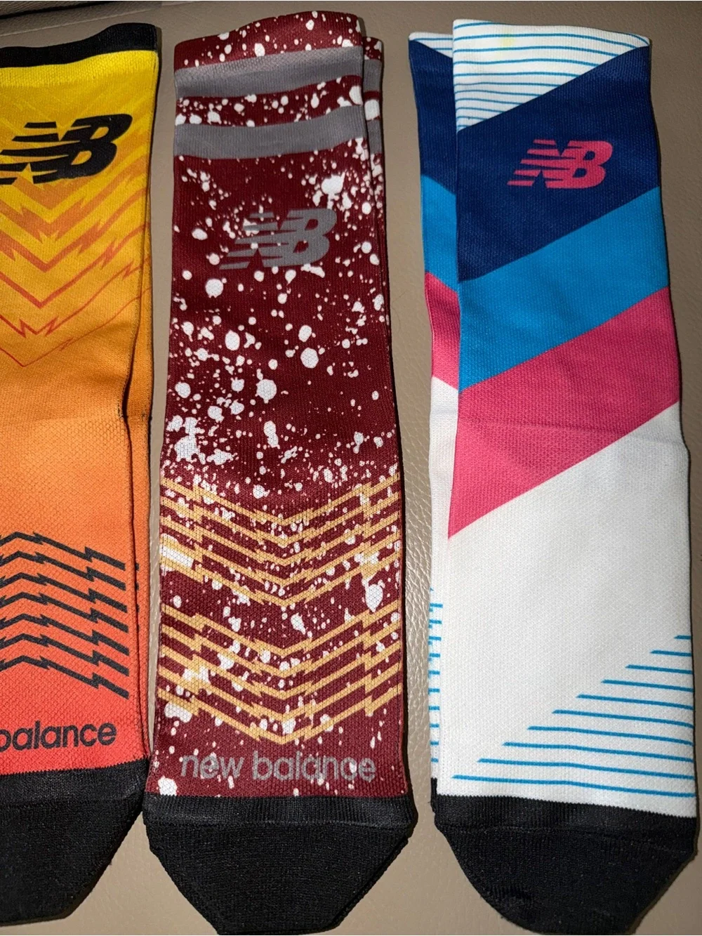 6prs NEW BALANCE/NB Track & Field Meet Crew Socks Limited Edition Women One Size